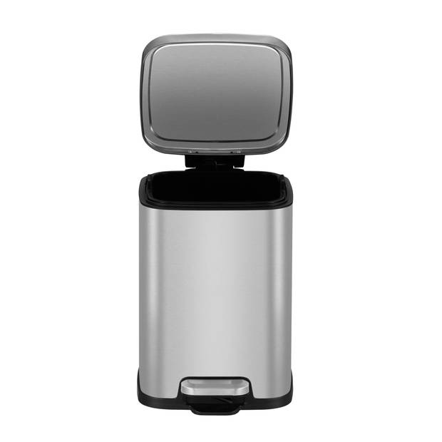 EKO Stella Prullenbak - 6 liter - Mat RVS