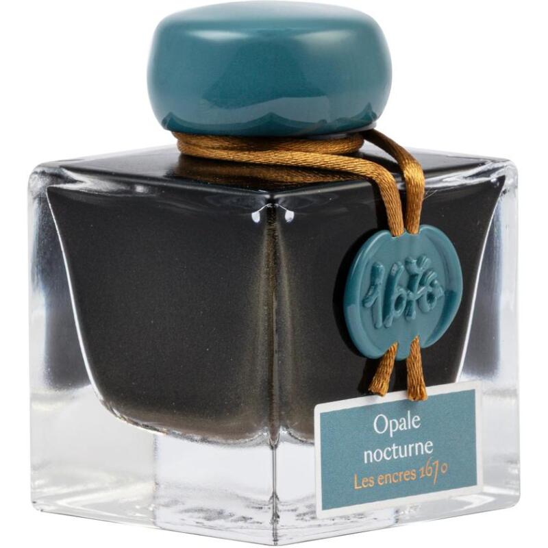 Encre 1670 à paillettes dorées 50ml - Opale nocturne