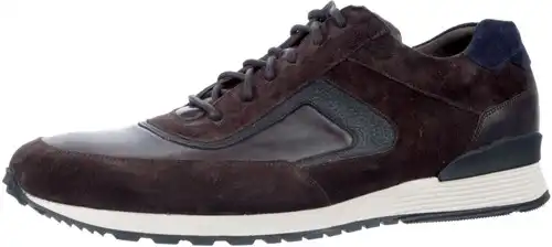 2138 E Bruin blauw combi - maat 12 veterschoen bruin combi - maat 12 Calandschoen