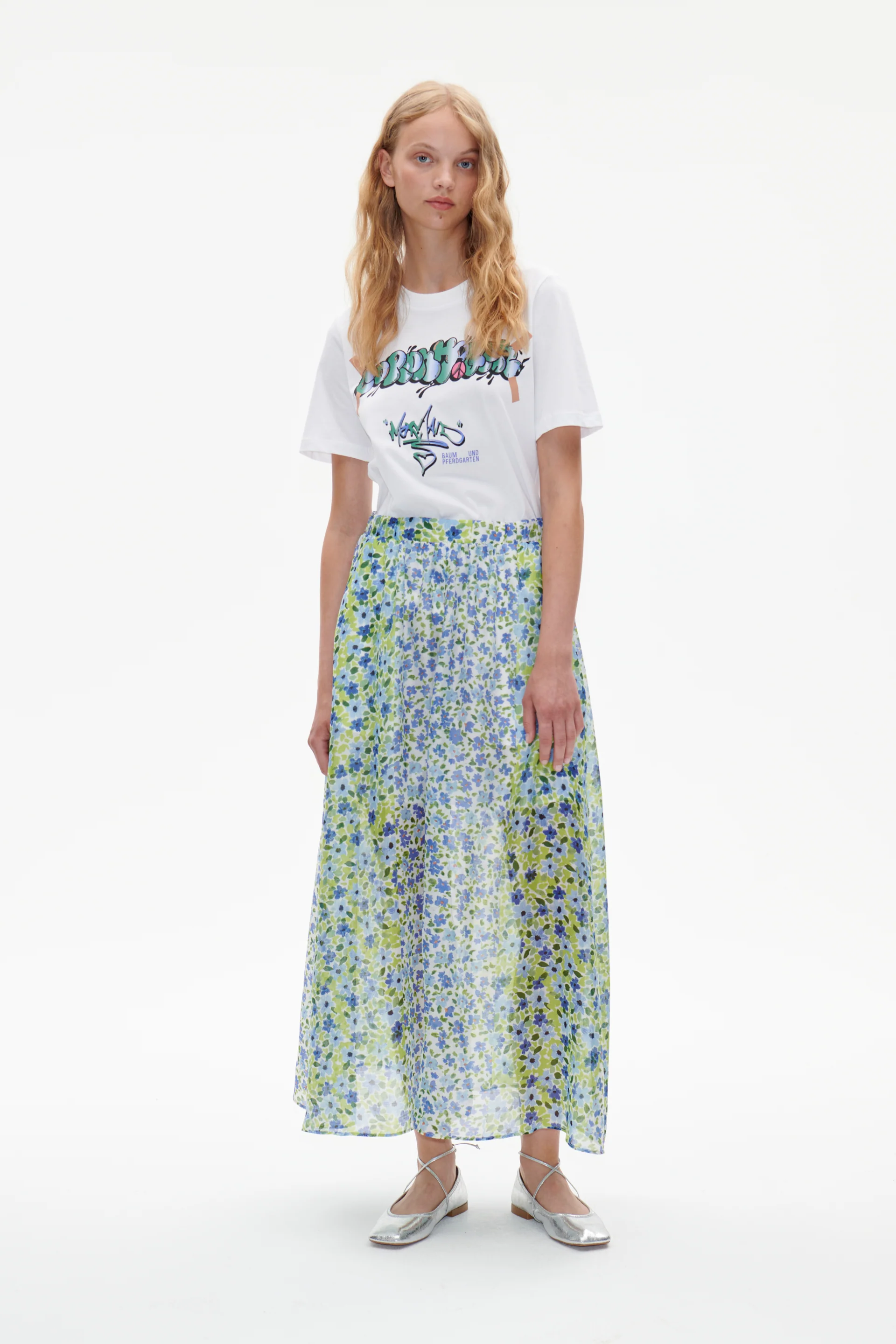 Baum und Pferdgarten  Jawo t-shirt - Green Graffiti Tee