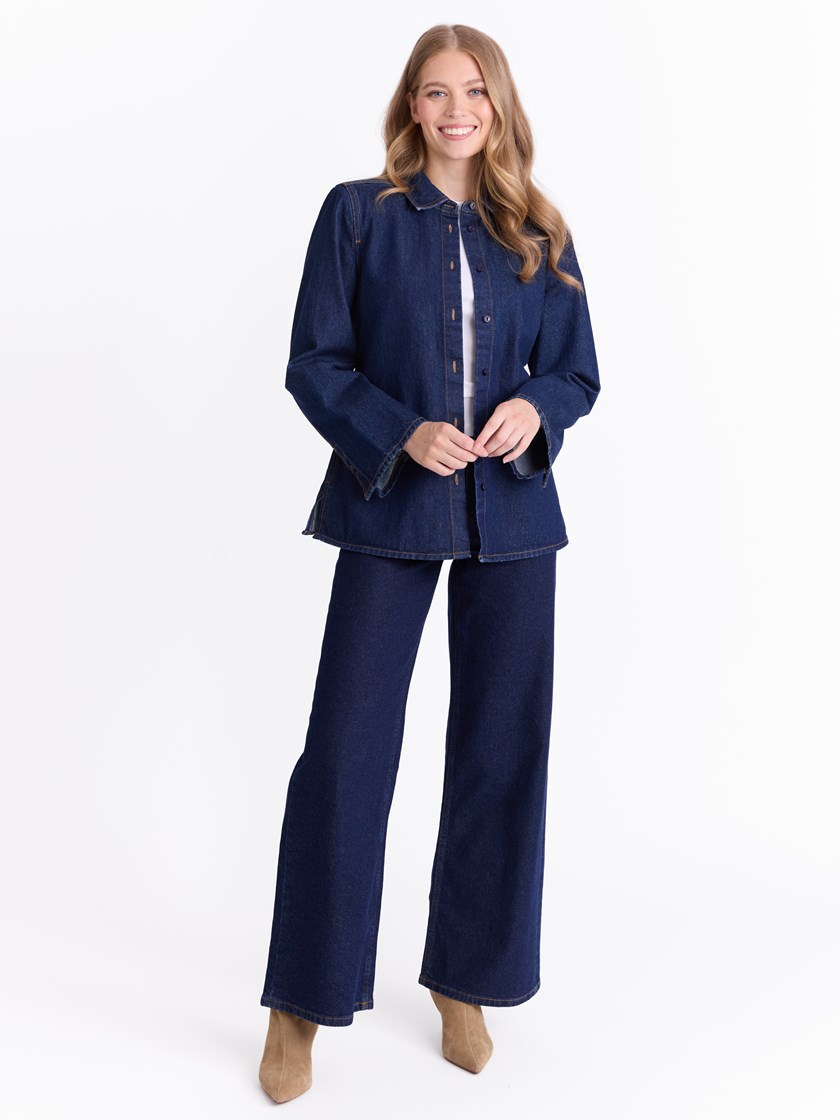 Estelle denim skjorte Dark Denim