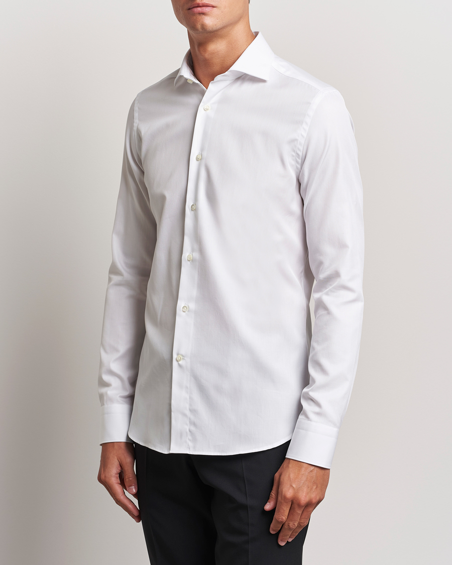 Canali Slim Fit Cotton Shirt White
