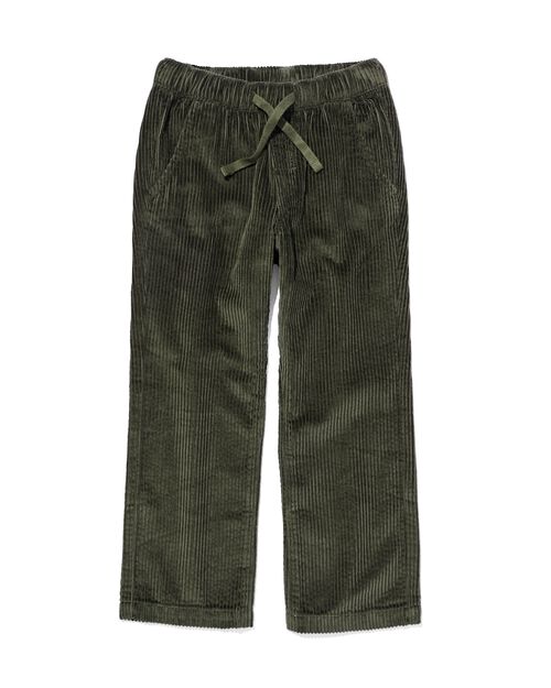 pantalon en velours côtelé enfant vert