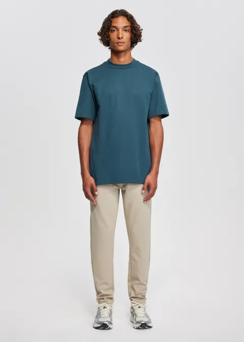 Pantalon met slim fit bruin (TAU.L)