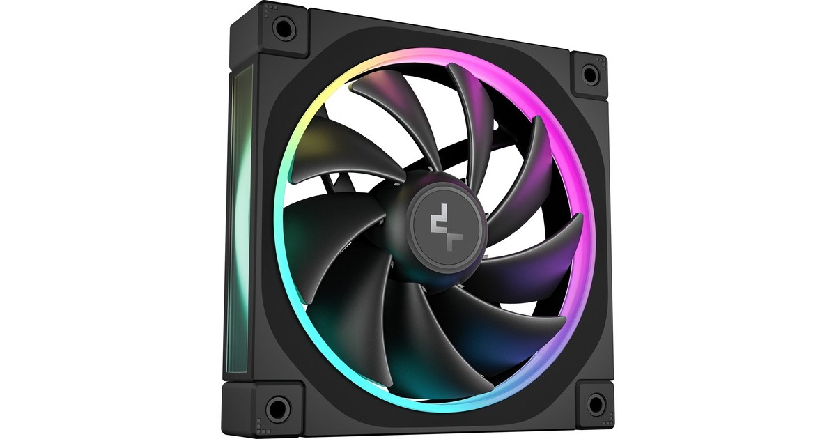 DeepCoolFL12 RGB case fan  (Zwart, 120 x 120 x 25 mm, PWM)