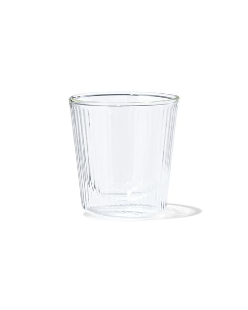 verre à double paroi ligne relief 150ml