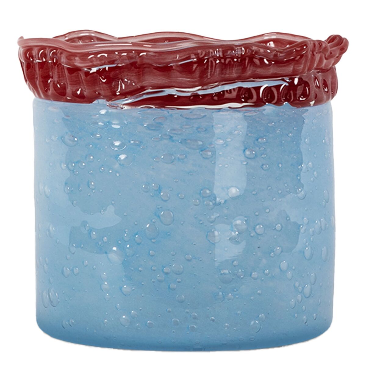 Lara telysholder 15 cm, lyseblå