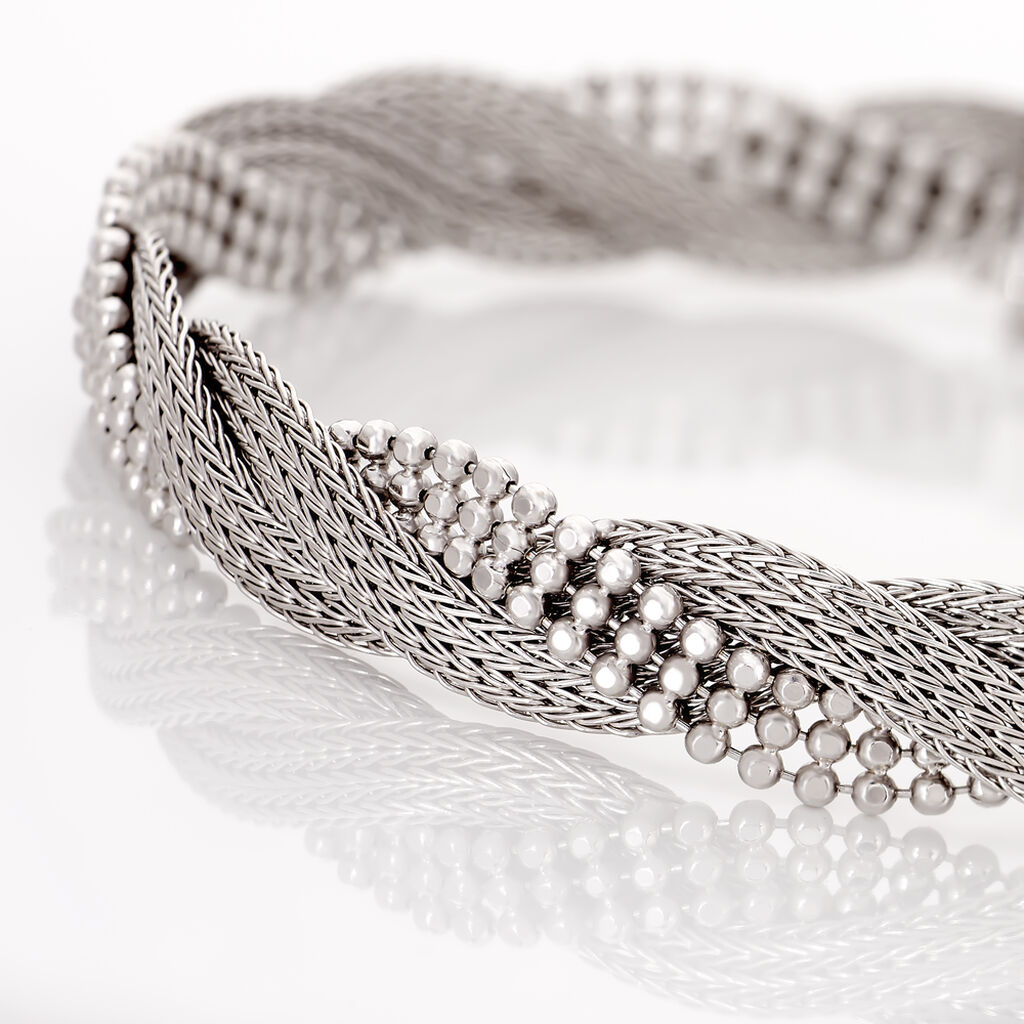 Bracelet Sheridan Argent Blanc