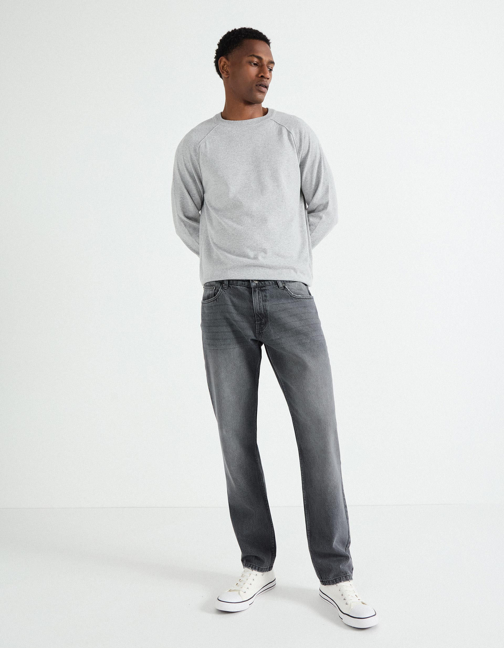 Jeans 'Slim Fit', Homem, Cinzento