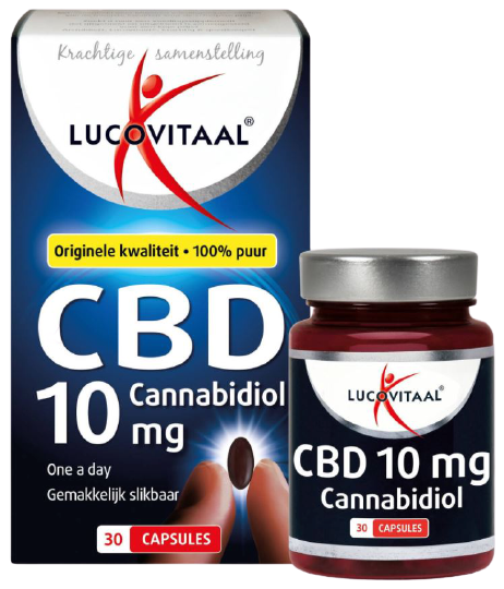 Lucovitaal CBD Cannabidiol 10mg 30 capsules