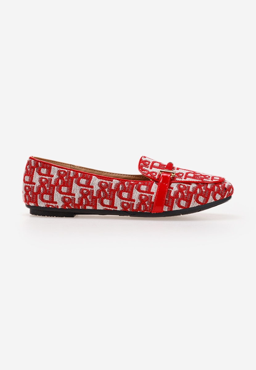 Mocassins femme rouges Vallerano