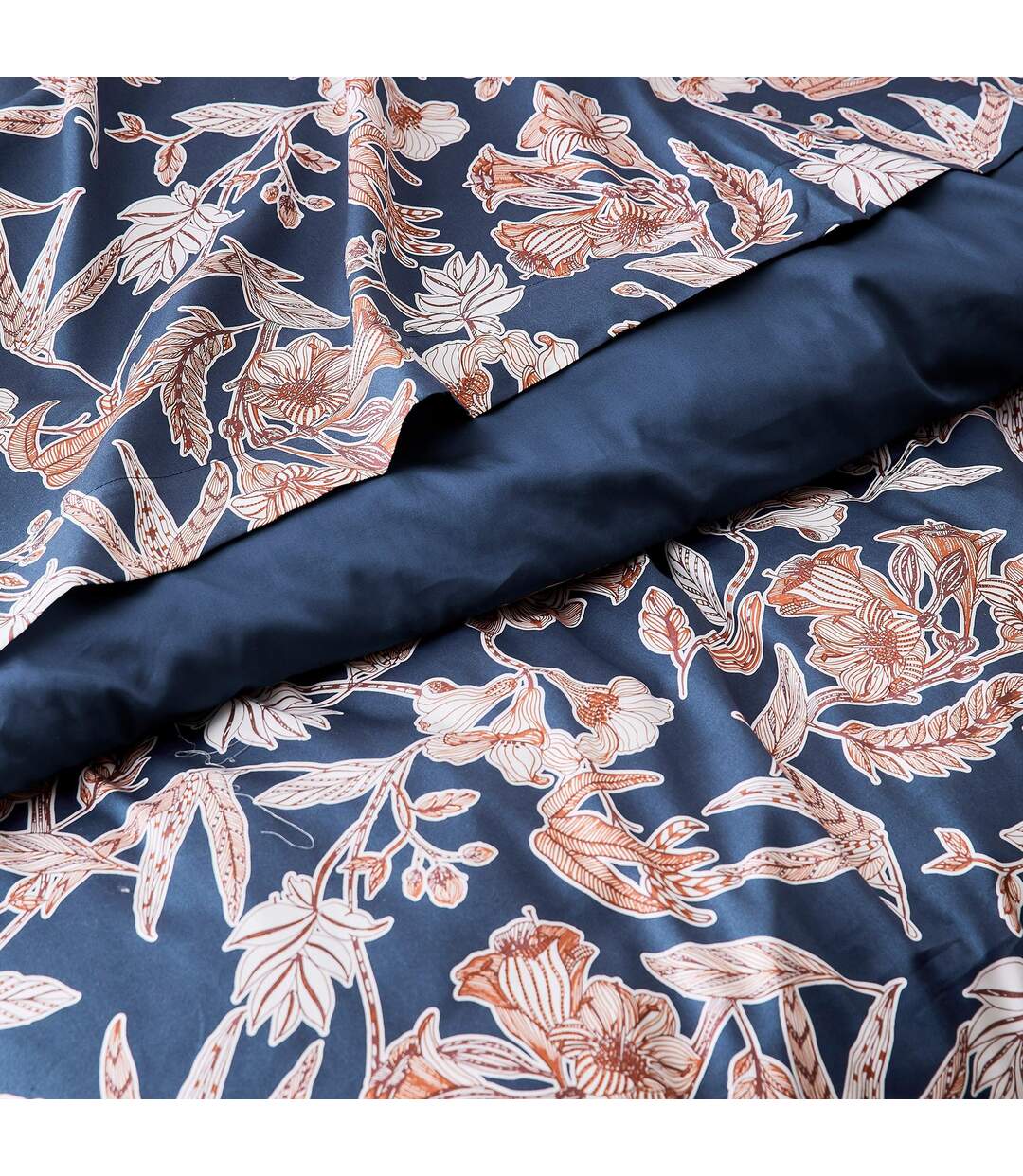Parure de lit 300x240 cm satin de coton BOTANIC jaune soleil