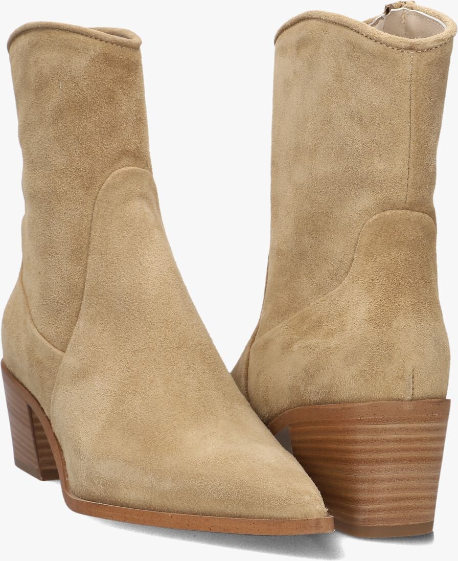 beige lina locchi enkellaarsjes az71