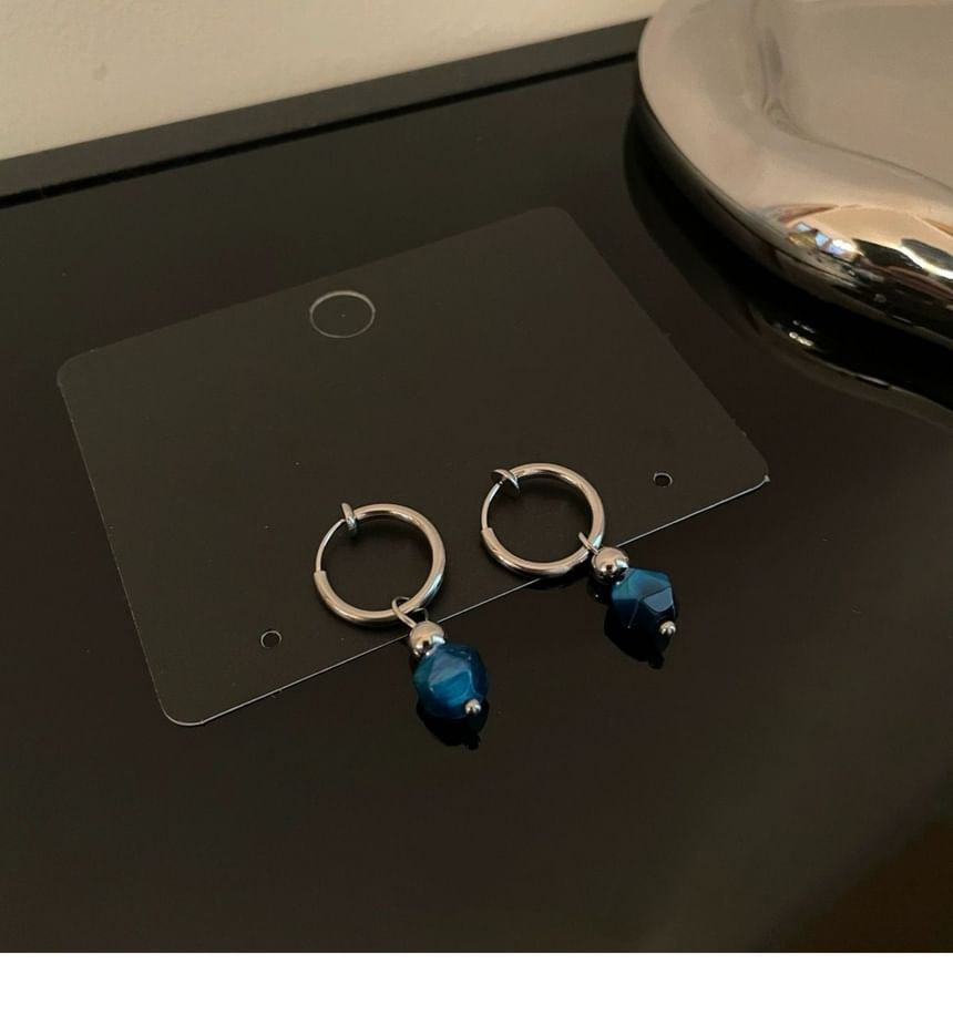 Soosina - Oorbellen met imitatie-edelstenen en roestvrijstalen hangers / set