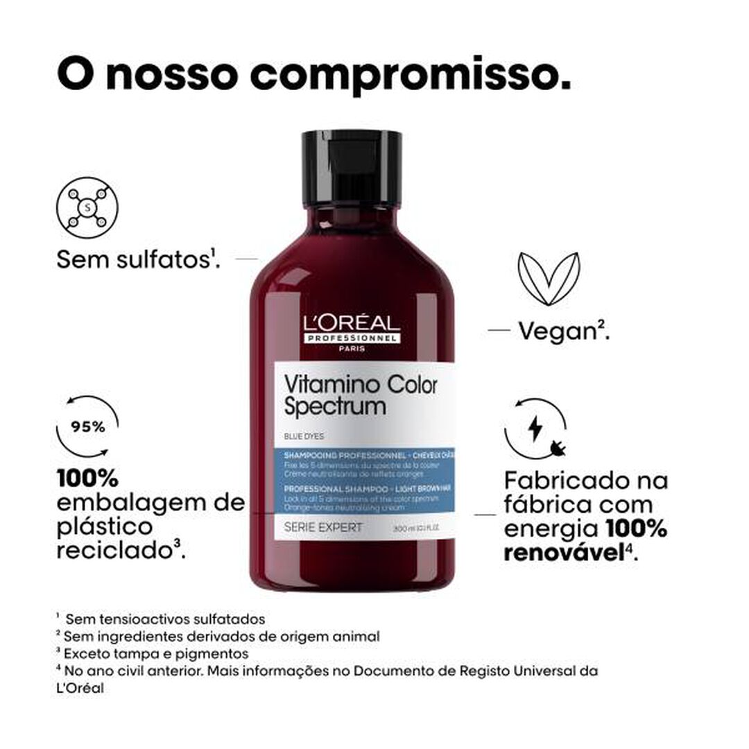 L'ORÉAL PROFESSIONNEL Vitamino Color Spectrum L'Oréal Professionnel Serie Expert Shampoo Azul Vitamino Color Spectrum - 300ml