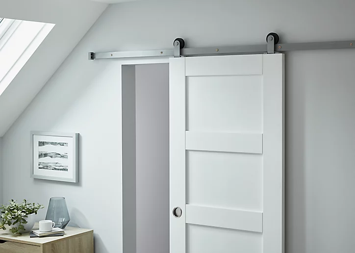 Système coulissant 2 pour porte en bois