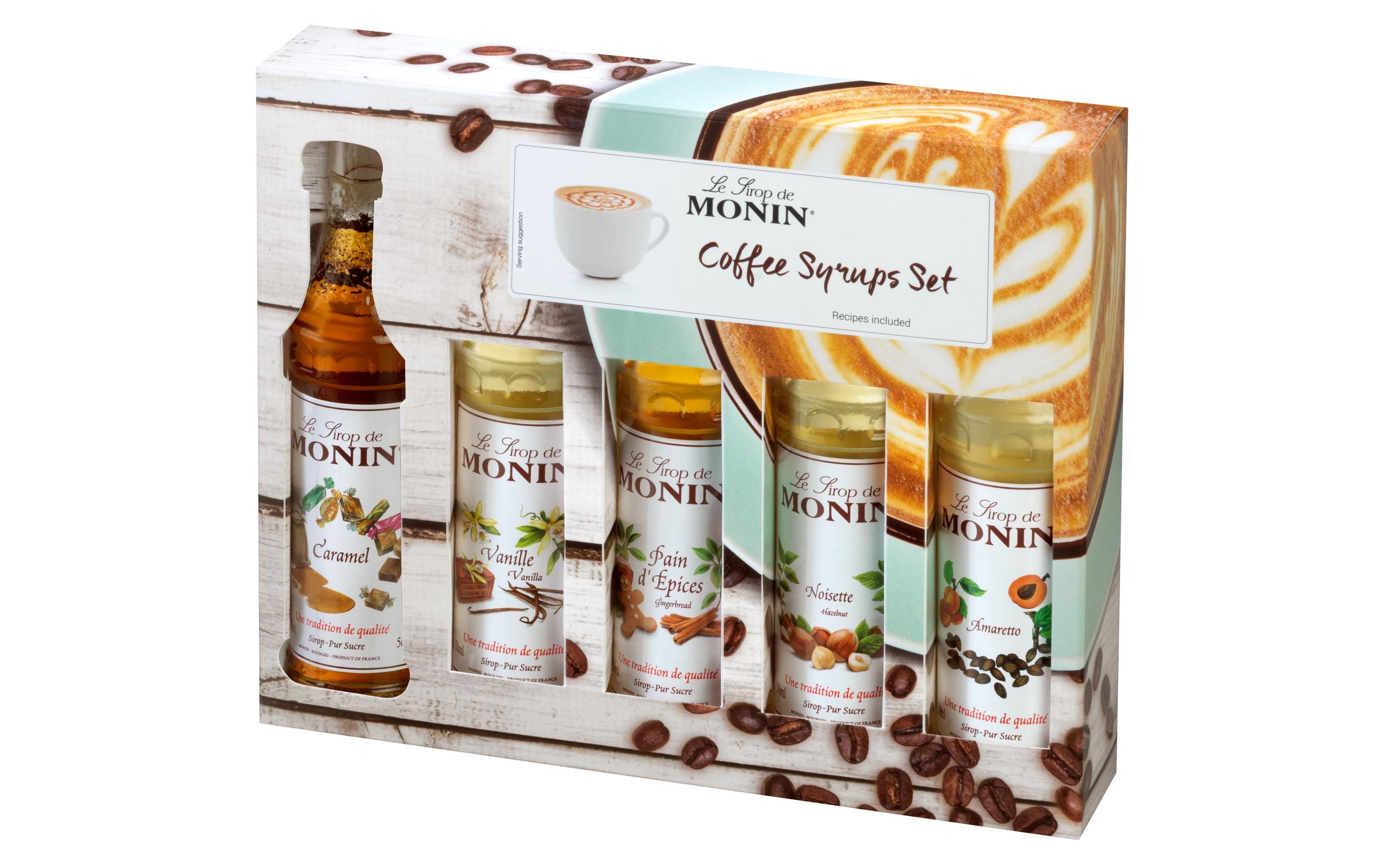Sirup Coffee Set 5 x 50 mlHochwertige Konzentrate zur Aromatisierung von Kaffee
