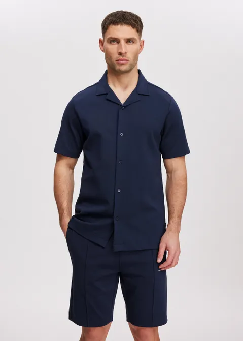 Overhemd met korte mouwen blauw (BLW.D)
