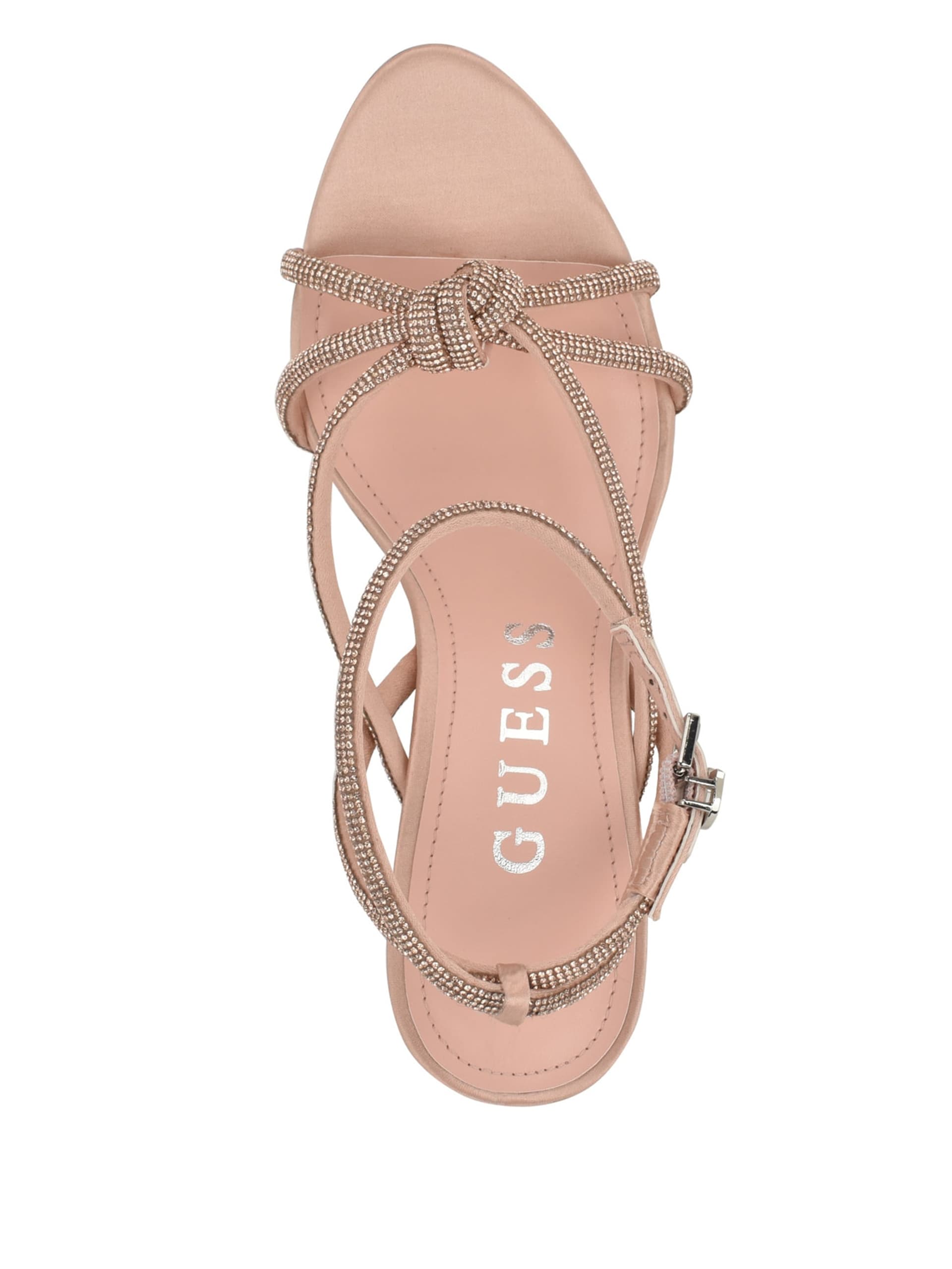 Sapatos de salto alto com tiras e strass Merlota