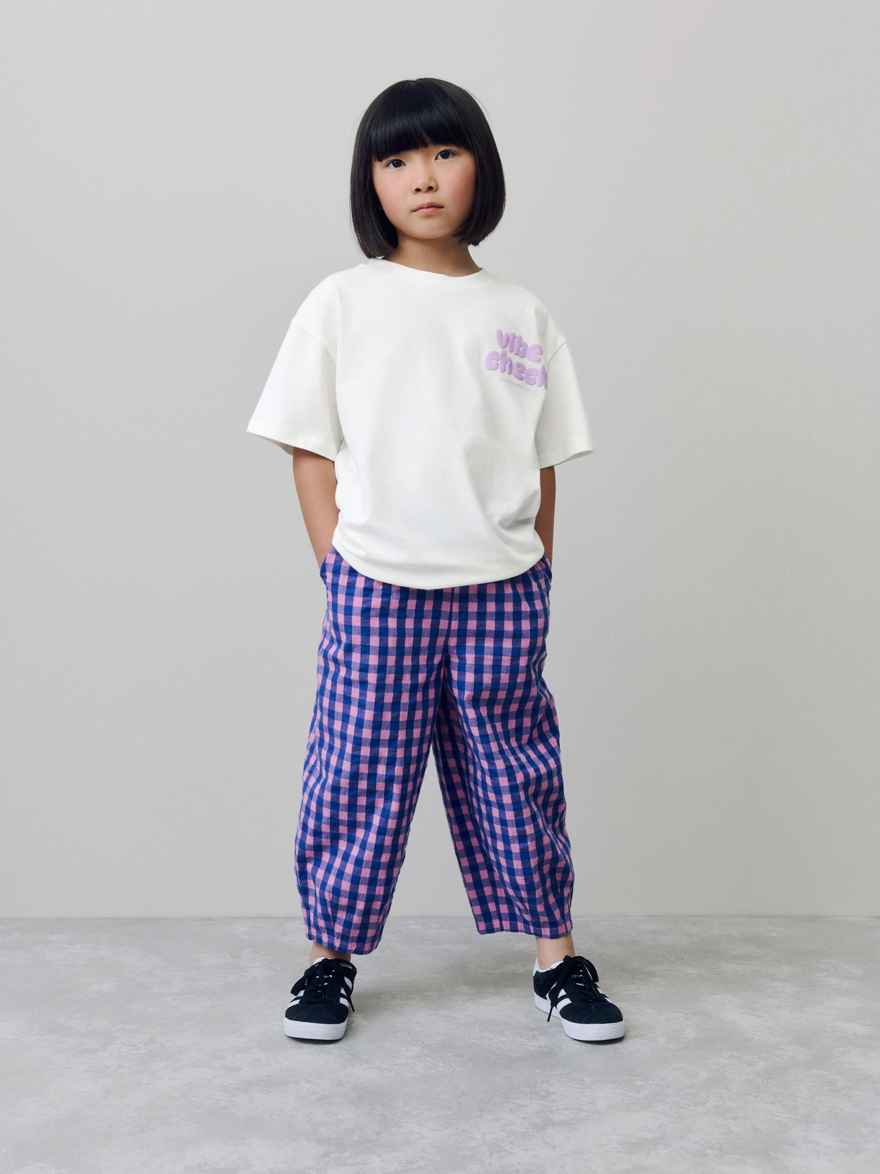 Wit - Oversized T-shirt met grafische print (3-16jr)
