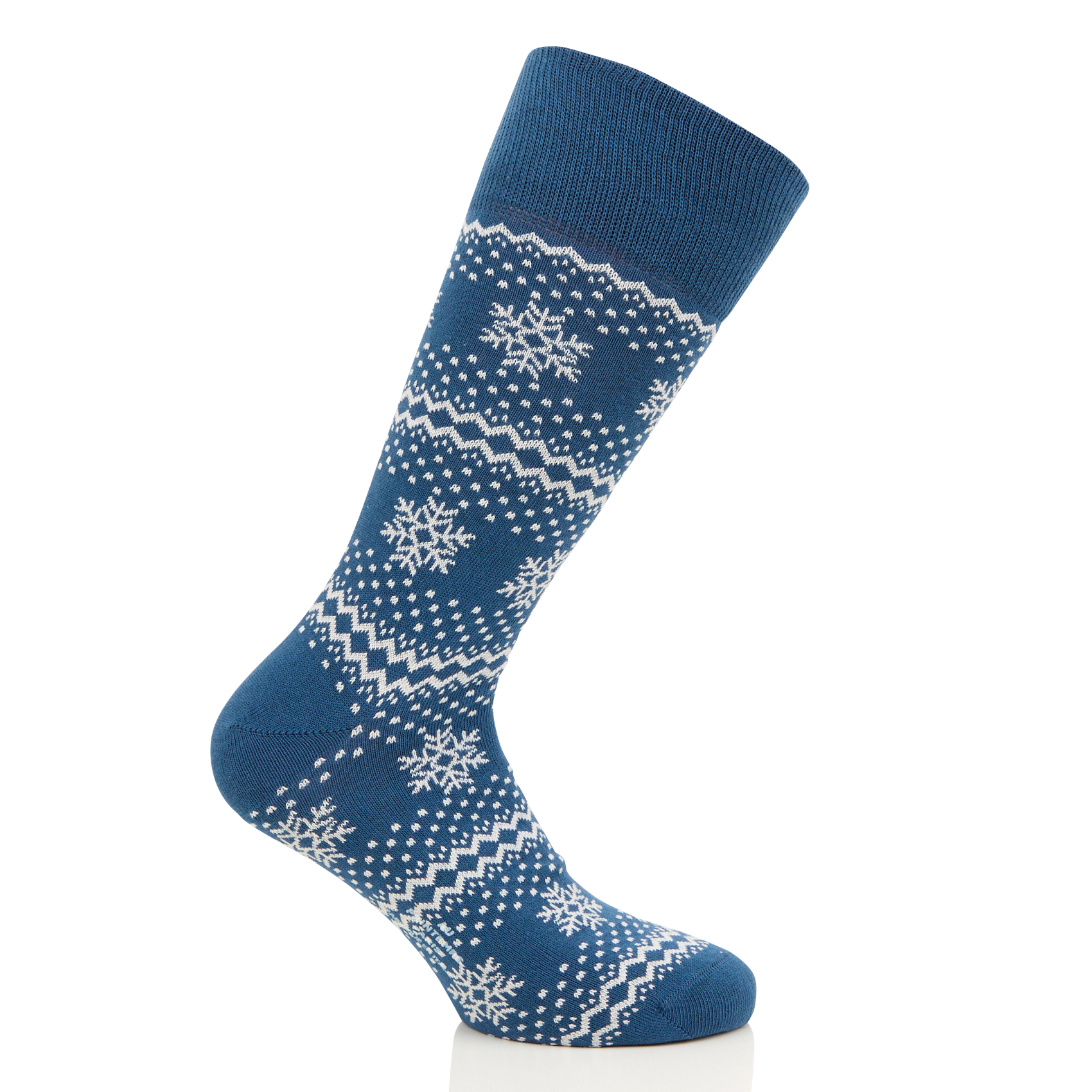 Chaussettes en coton mélangé en jacquard imprimé | Multicolore