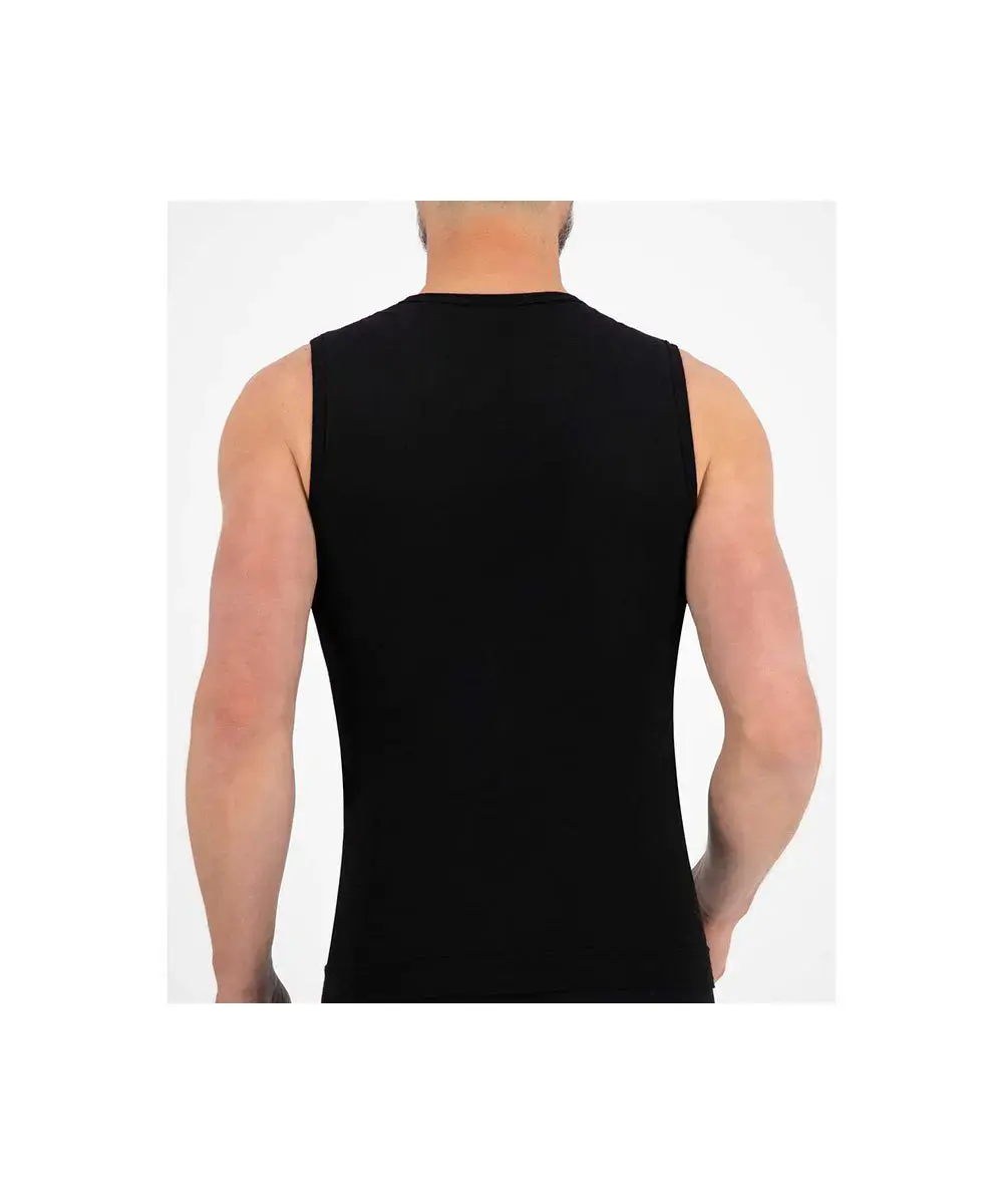 FUTURUM 4 SEASONS Merino Ondershirt Mouwloos Zwart