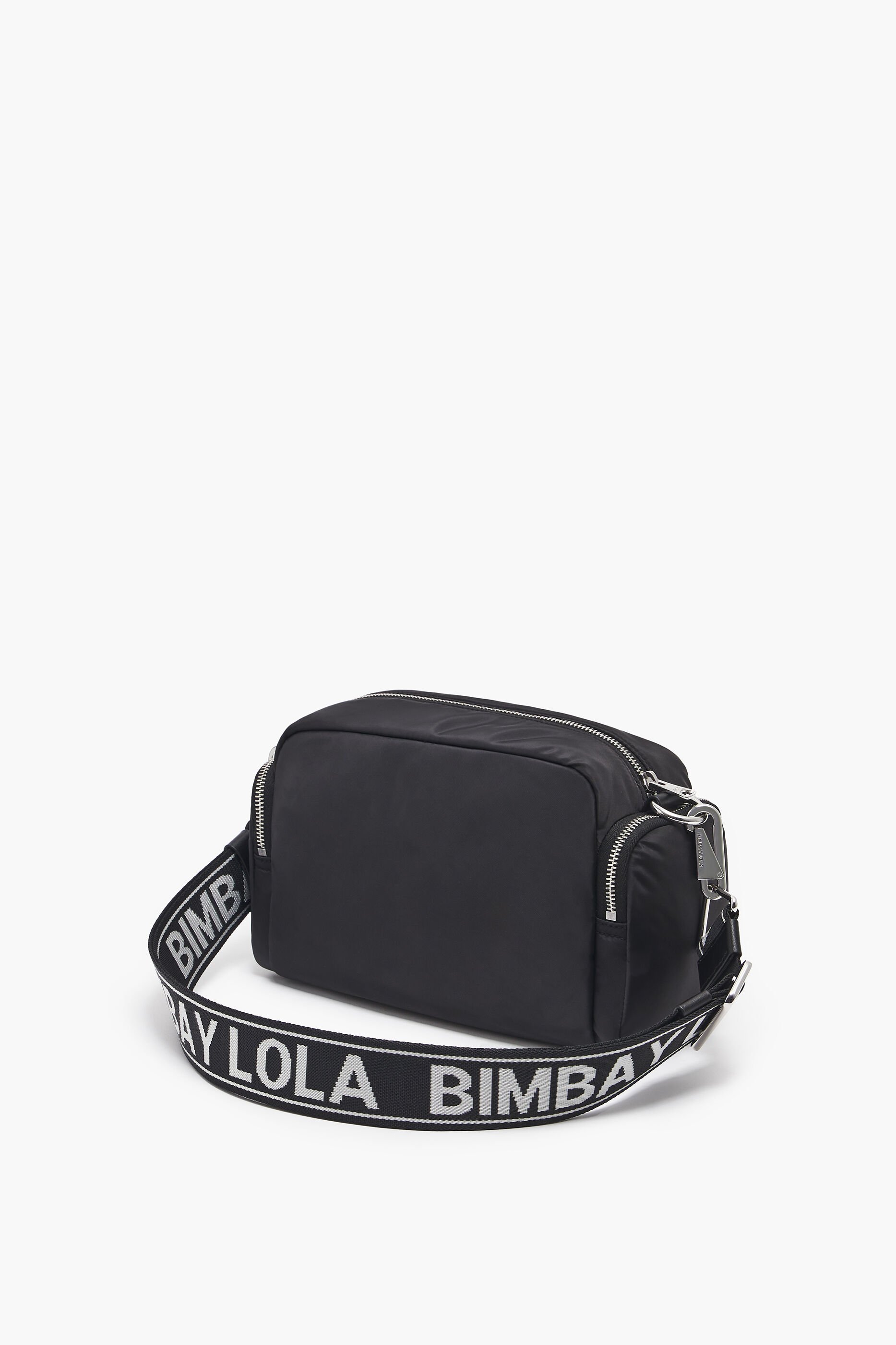 Bolsa de ombro M em nylon preto