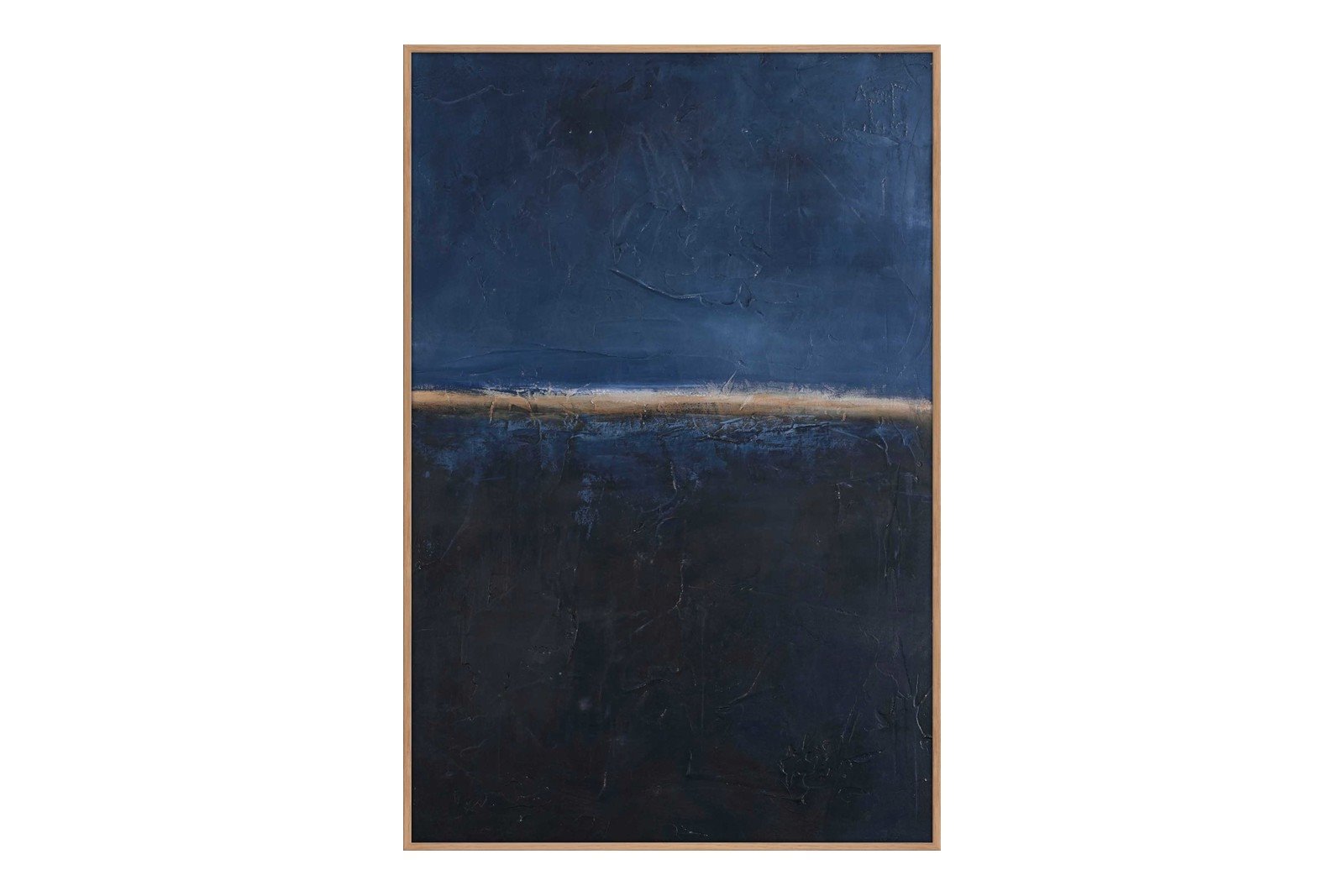 Edge blue 100x150 cm Oak Frame