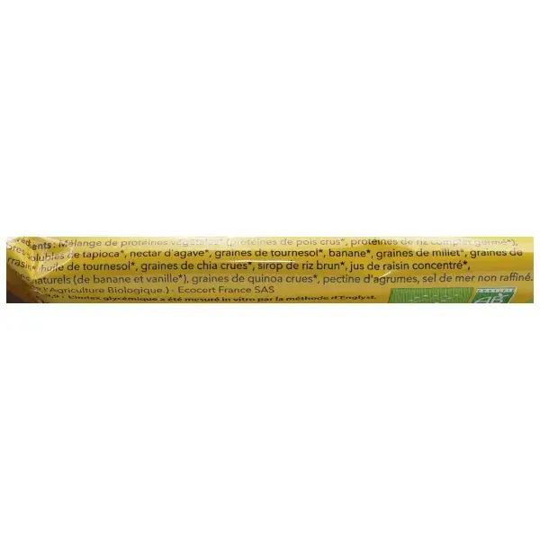 Barra de proteína vegetal orgânica de banana Vit'all+ 50g