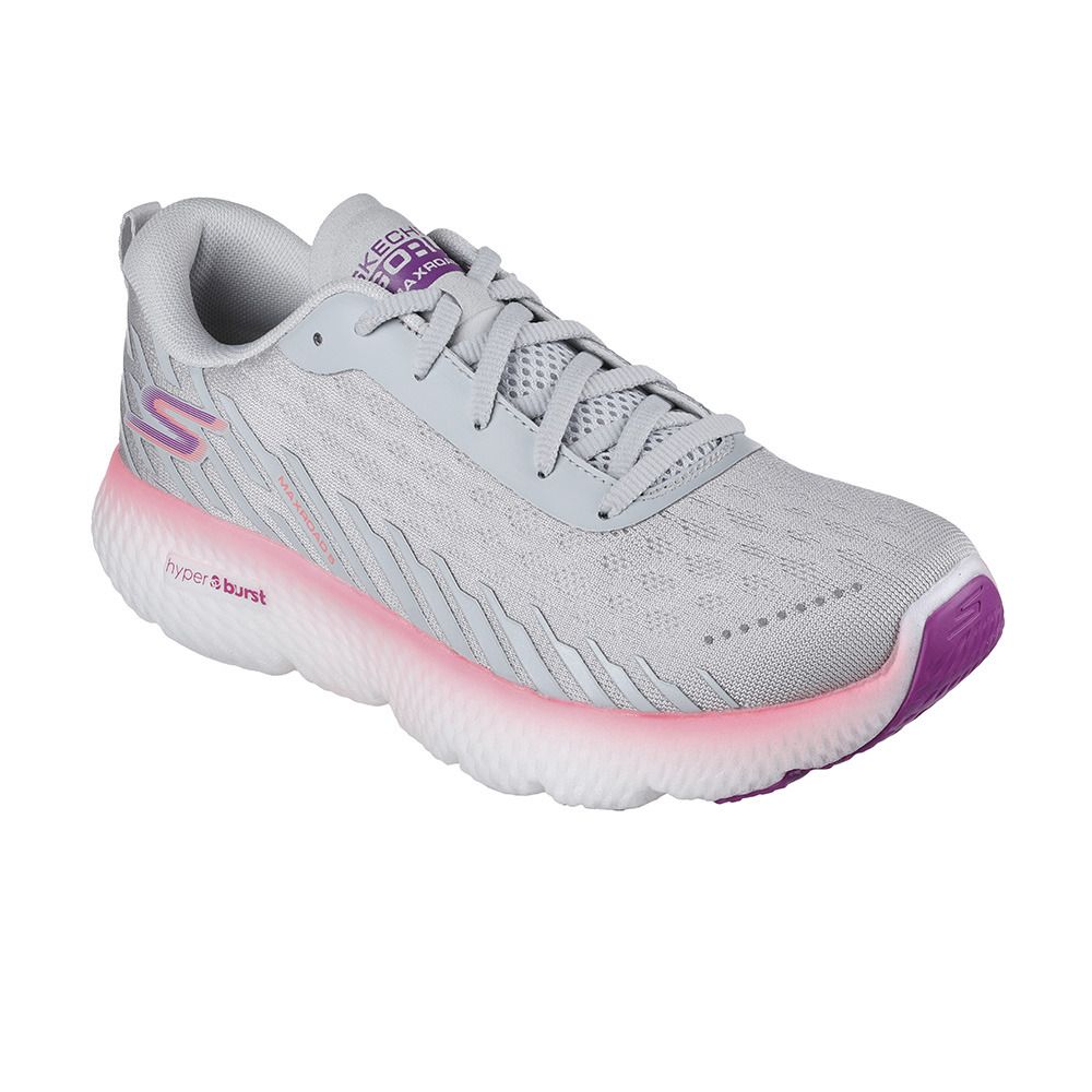 Skechers GO RUN MAXROAD 5 - Chaussures running Femme gray/pink