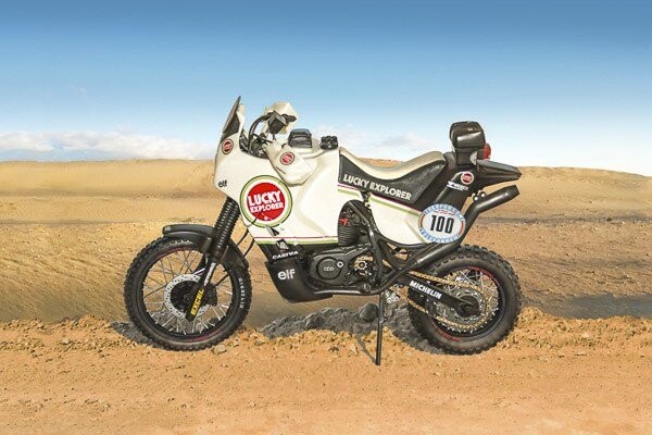Italeri - Cagiva Elefant Motorcykel Byggesæt - Paris Dakar 1987 - 1:9 - 4643