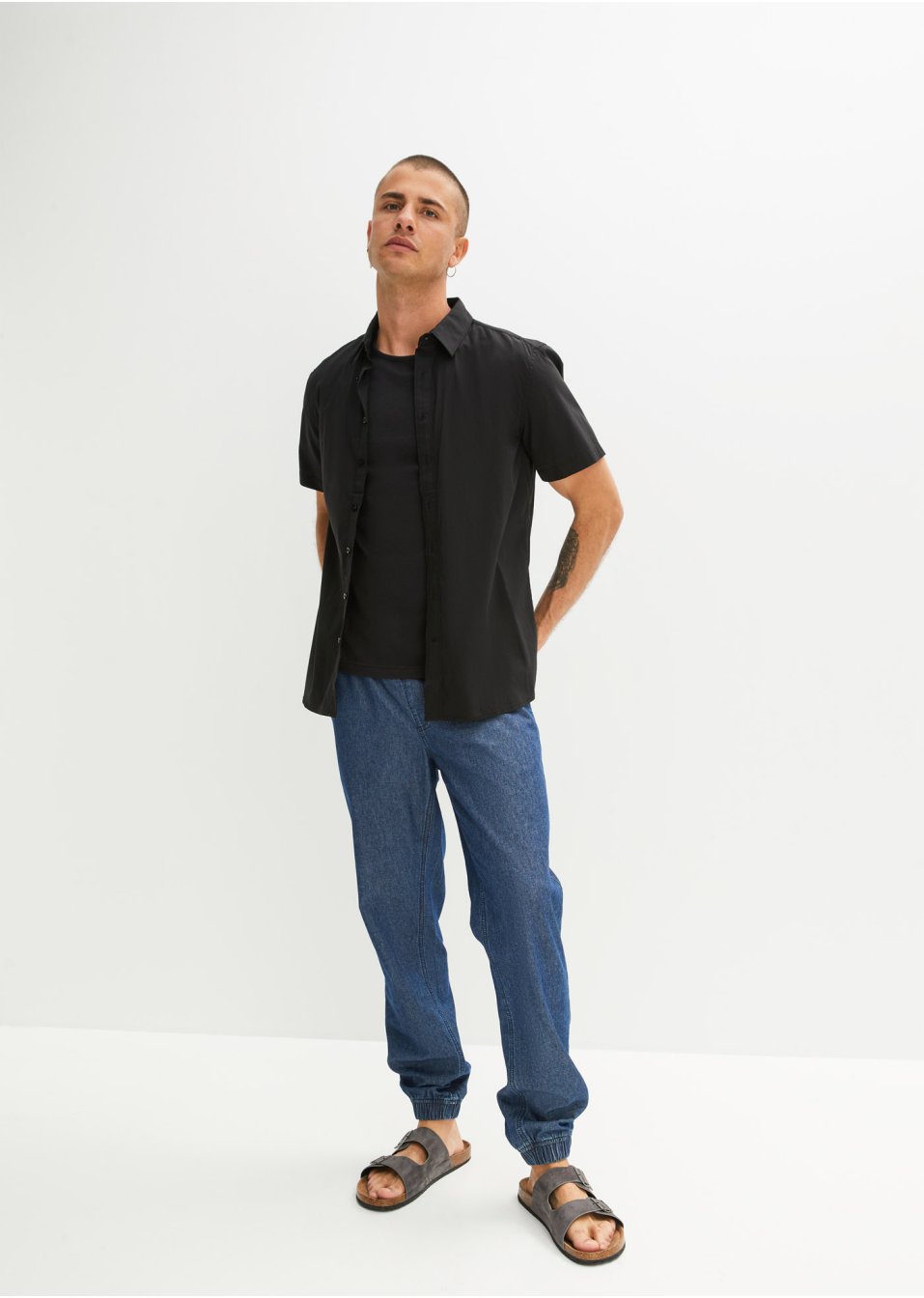 Jean taille extensible Regular Fit, Straight