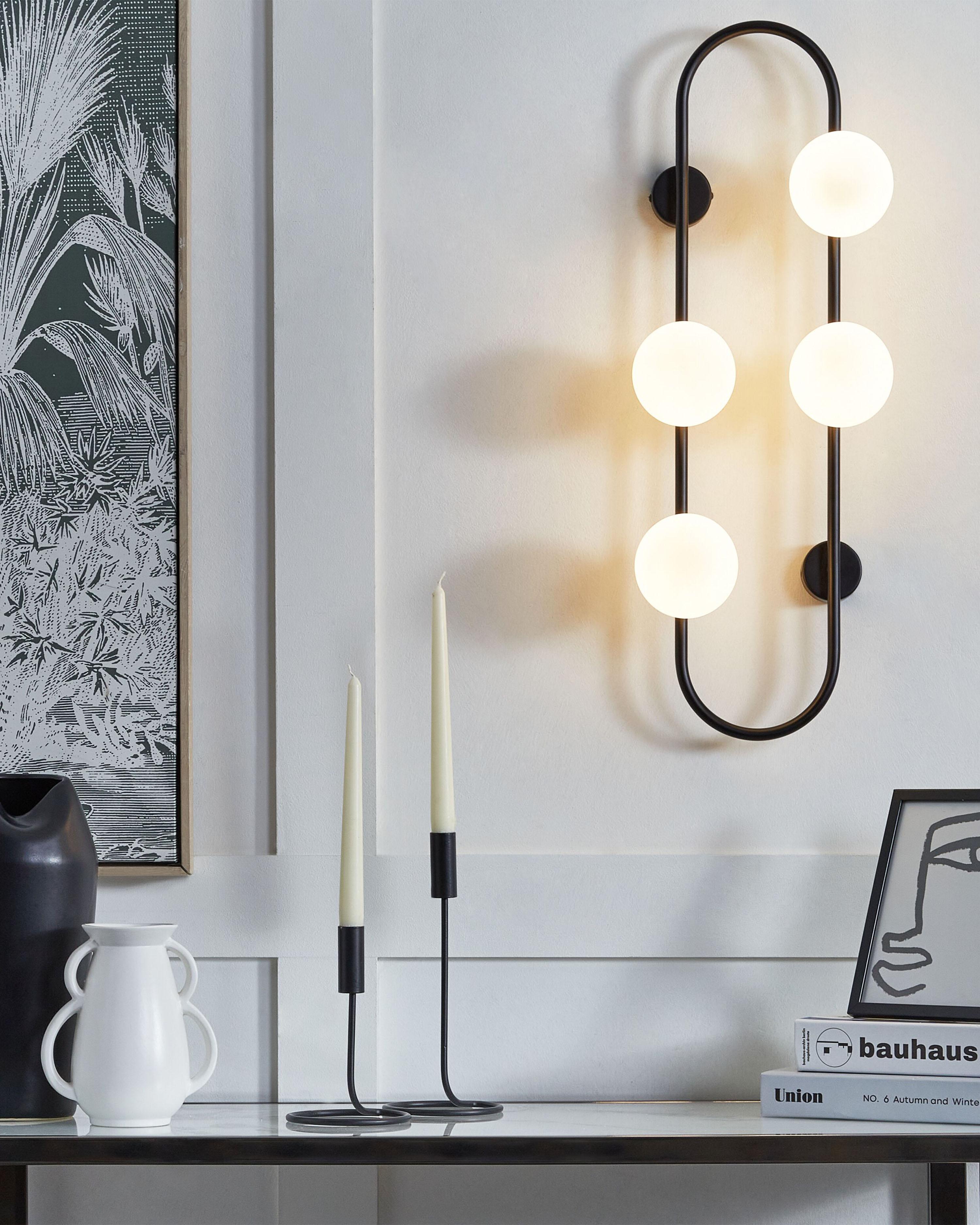 Wandlamp YANGO Metaal Zwart