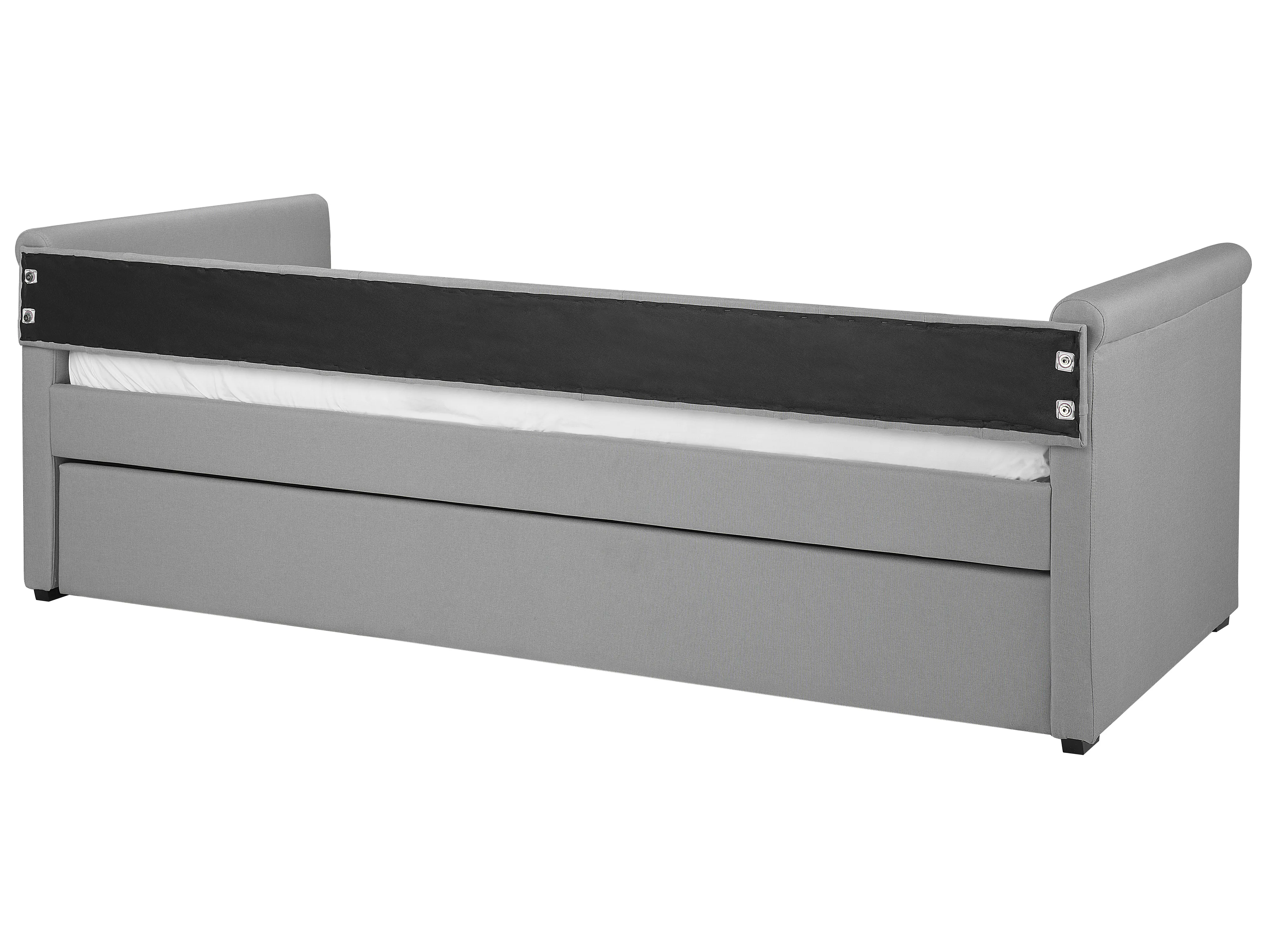 Onderschuifbed Stof LIBOURNE 90 x 200 cm Lichtgrijs