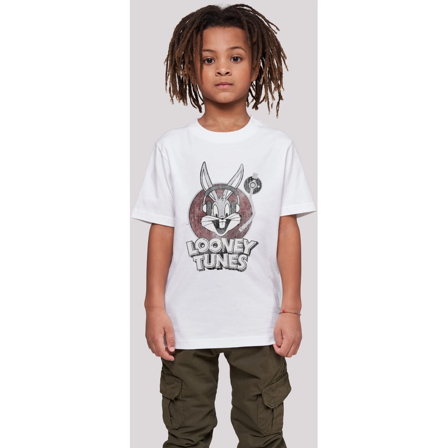F4NT4STIC T-Shirt T-Shirt 'Looney Tunes Bugs Bunny' weiß