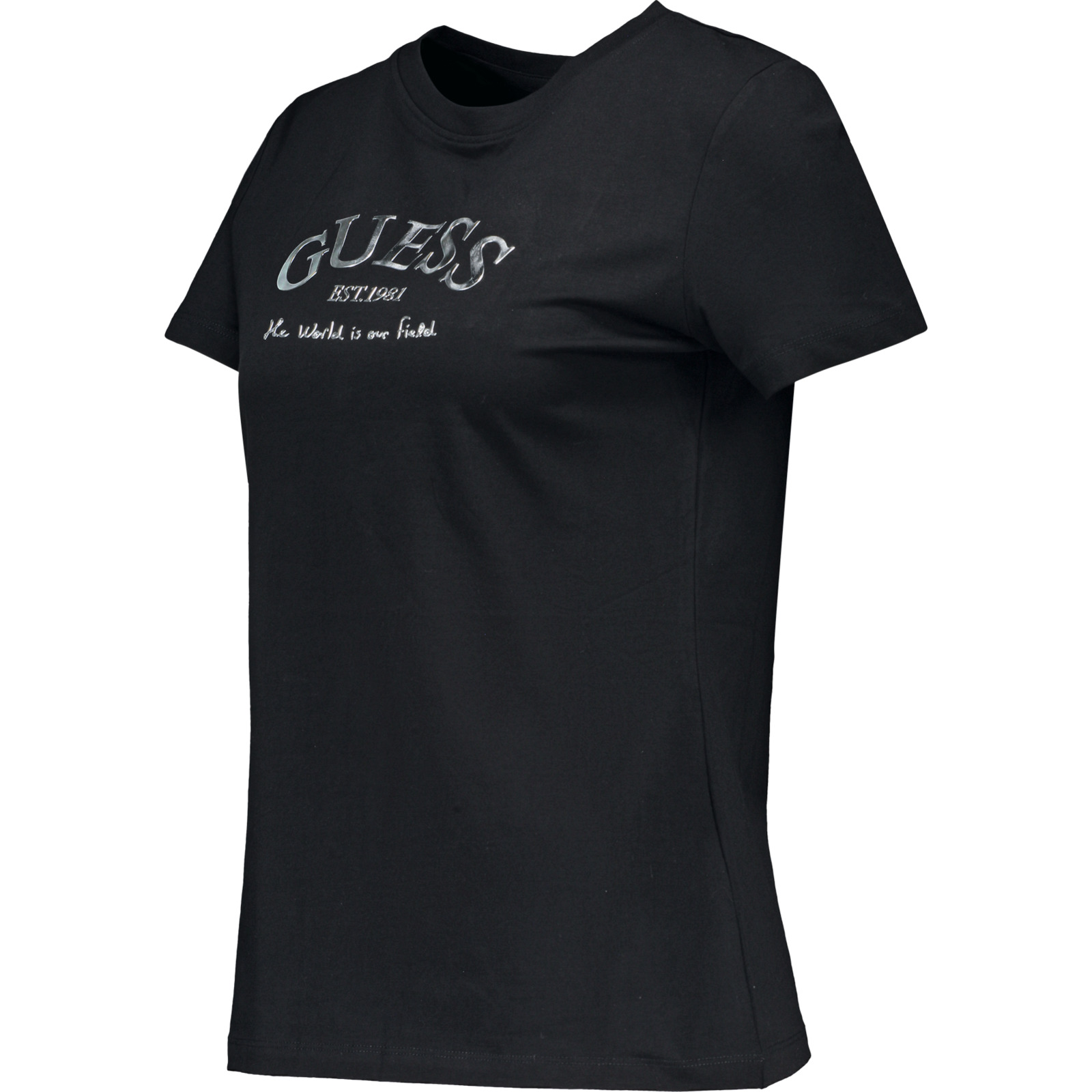 Guess Damen T-Shirt Margot L, schwarz