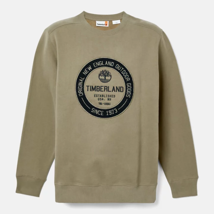 Moletom masculino Elevated Brand Carrier Crew na cor verde.
