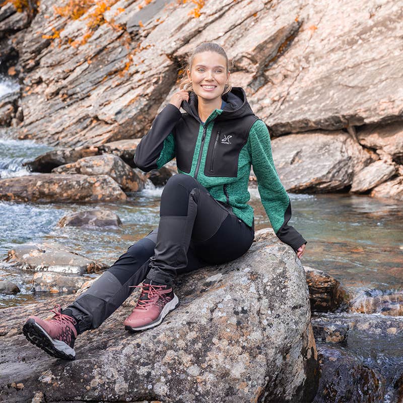 Wander Pro Wool Hoodie Dame North Sea
