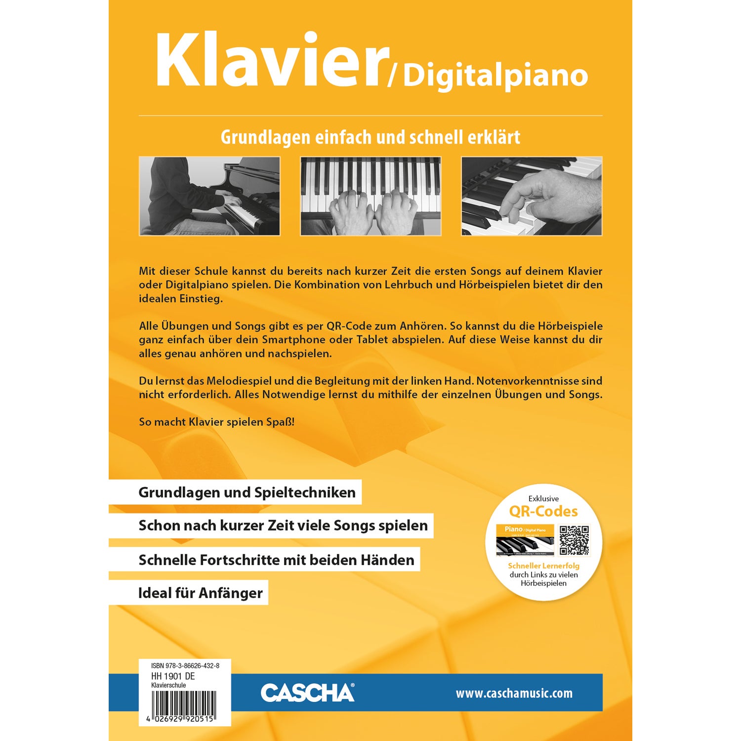 Cascha HH 1901 DE Klavier / Digitalpiano - Schnell und einfach lernen
