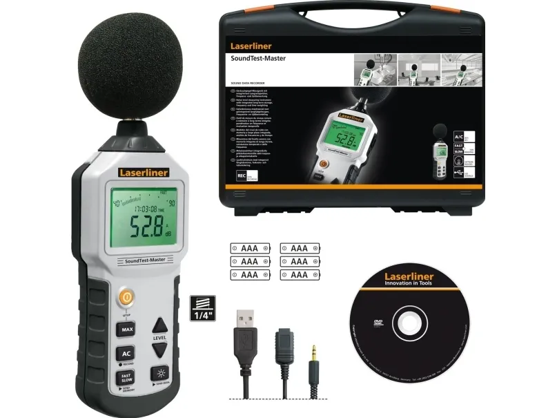 Laserliner SoundTest-Master, Sort, Grå