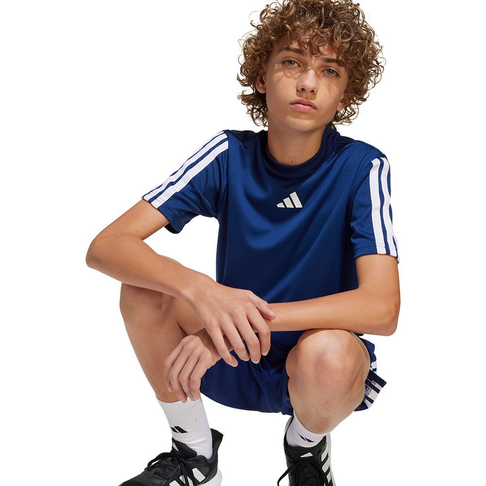 adidas Train Essentials 3-Streifen T-Shirt Kinder dark blue