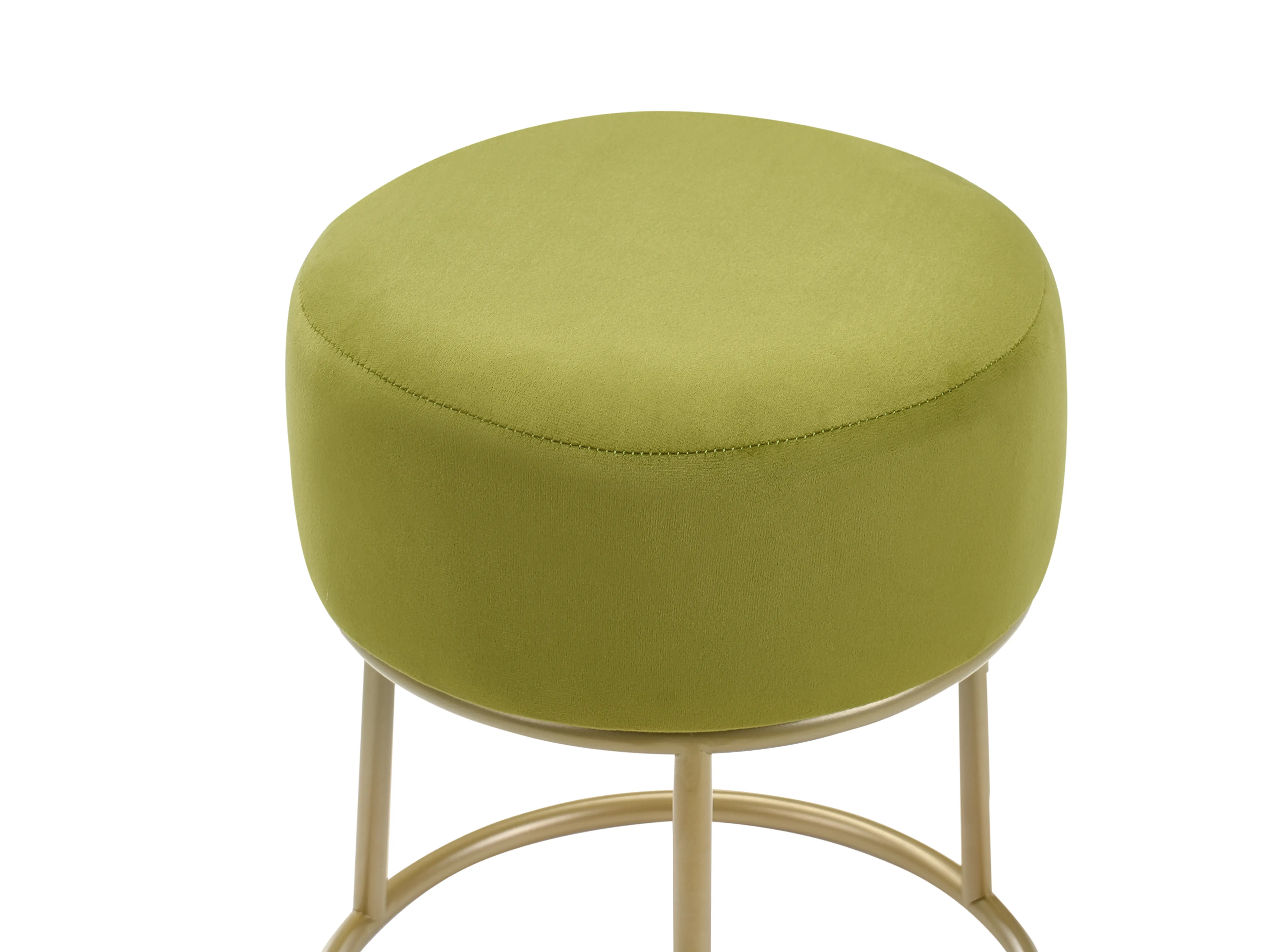 Hocker DELCO Fluweel Limoengroen