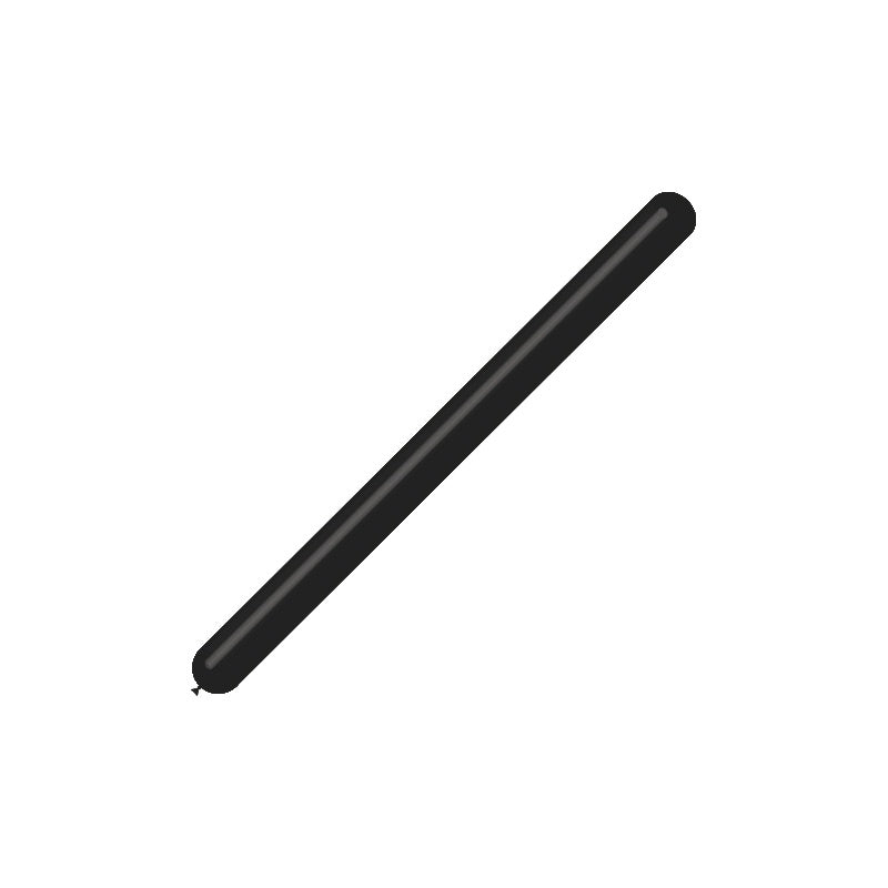 Zwarte Modelleerballonnen 7,5cm 150cm 100st