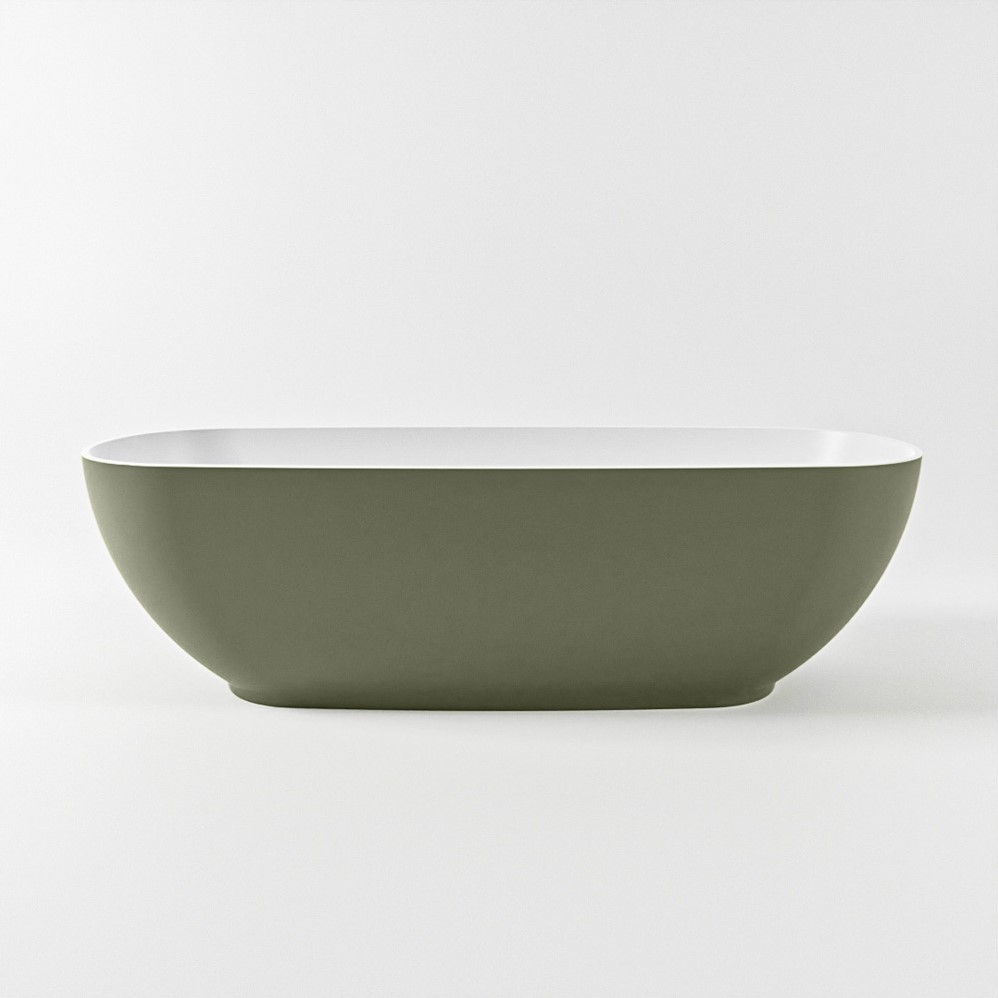 Mondiaz Rock vrijstaand bad 170x70cm kleur army/talc