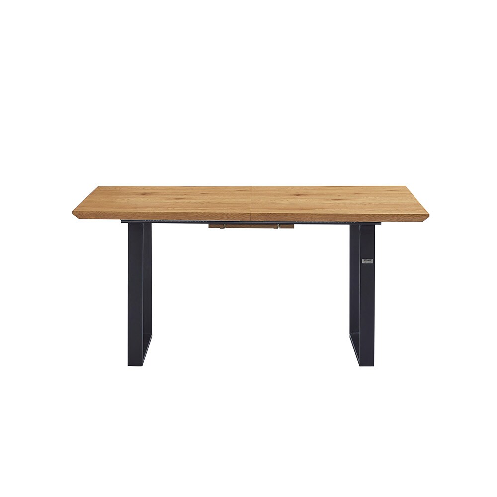 HOME DELUXE Esstisch Eckig Ausziehbar AVENCIA inkl. U-Fuß - 160 x 100 cm - versch. Ausführungen - Light Oak