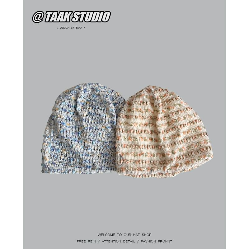 TAAK - Gemêleerde gebreide slouchy muts