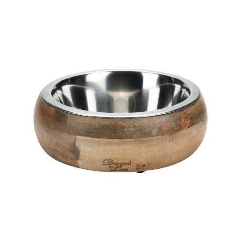 Designed by Lotte Houten Eet- en Drinkbak Mandira
