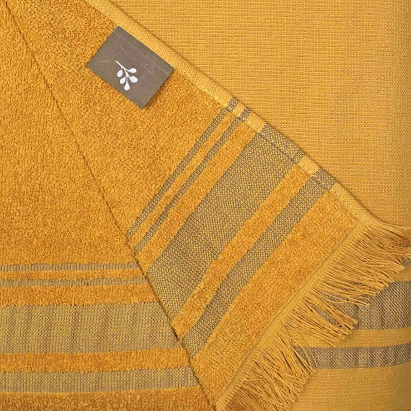 Febronie Fouta éponge Faro jaune - 100x180 cm
