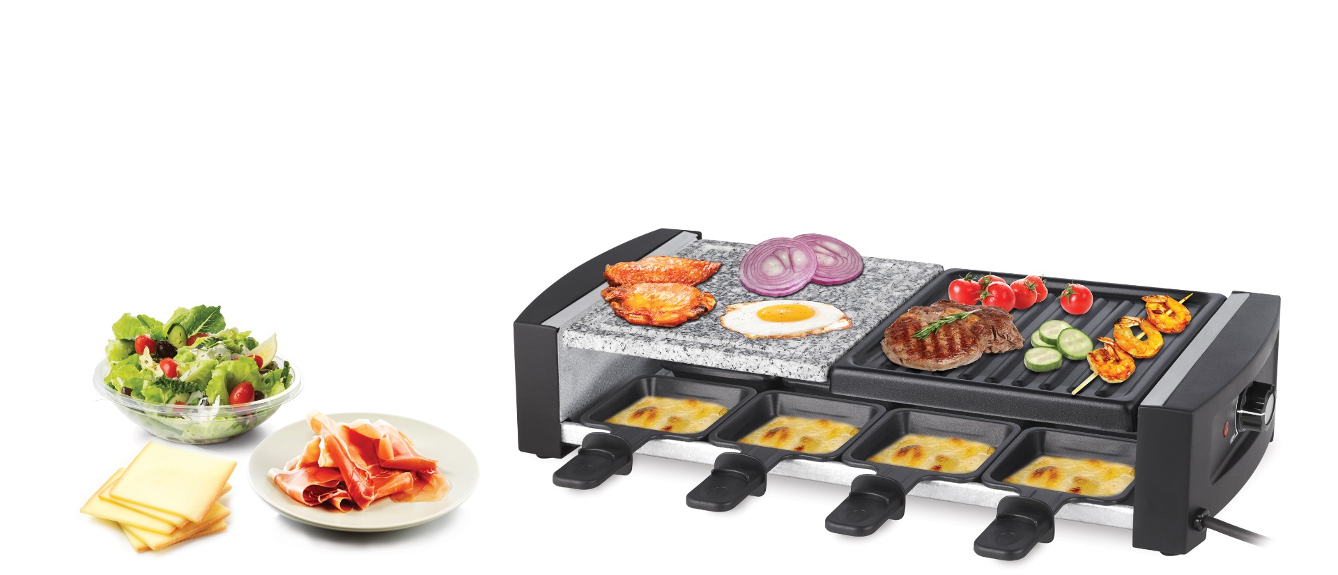 Friac RCP-8550 Raclette grill pierrade 8 personen 1200 W