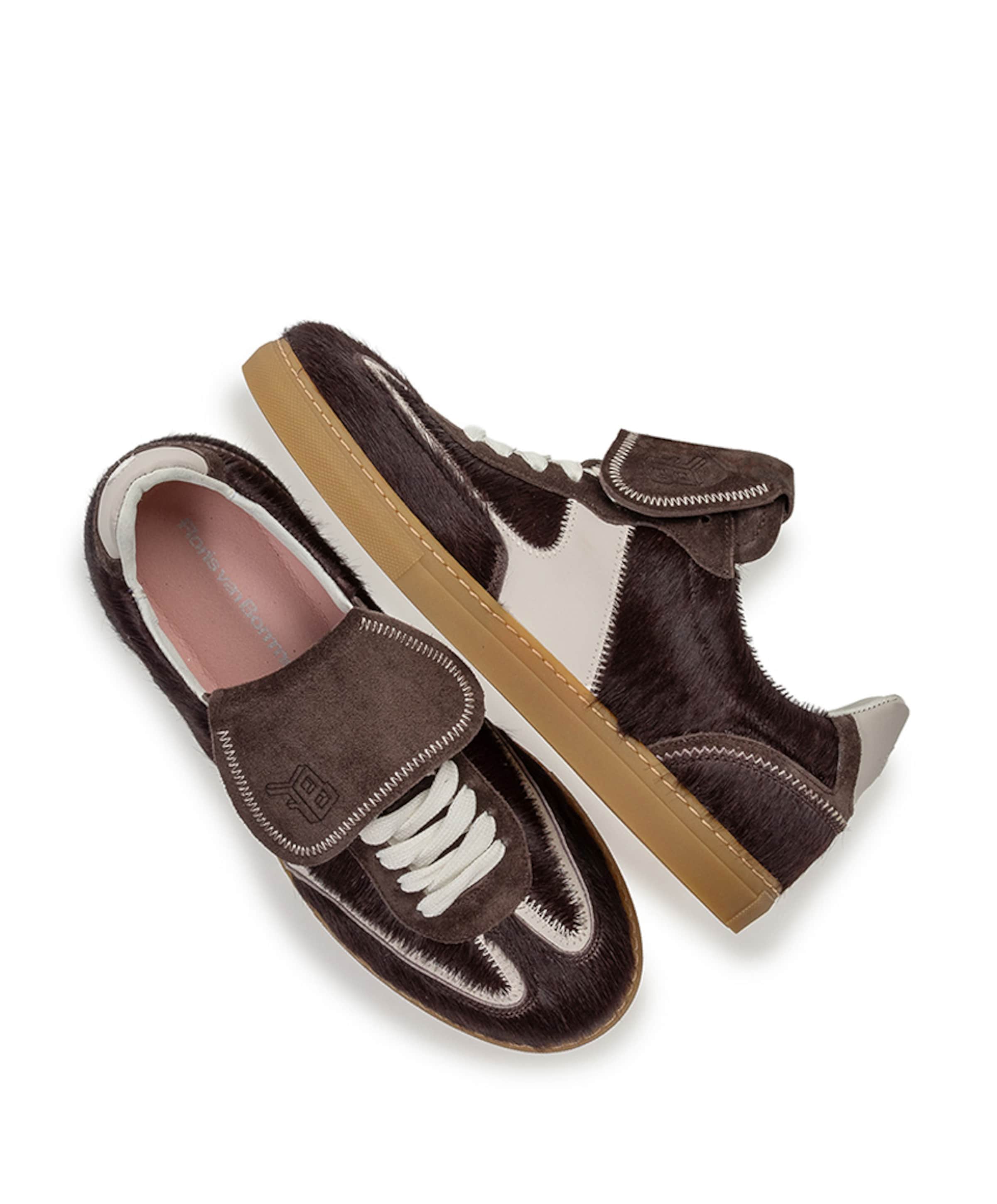 Floris van Bommel dames sneakers bruin